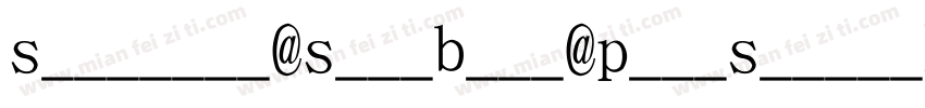 Spectral SemiBold PostScript字体转换